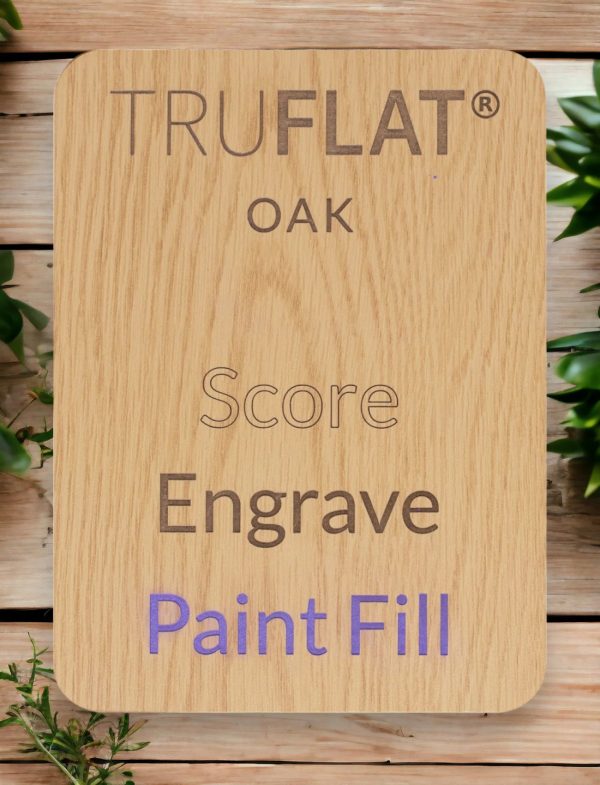 3mm TruFlat Oak Panel 300mm x 400mm - Image 3
