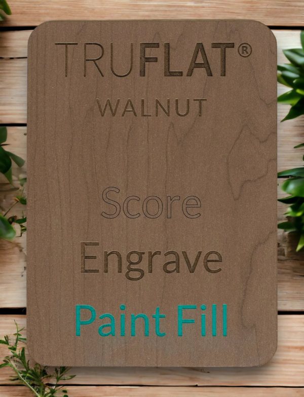 3mm TruFlat Walnut Panel 600mm x 400mm - Image 3