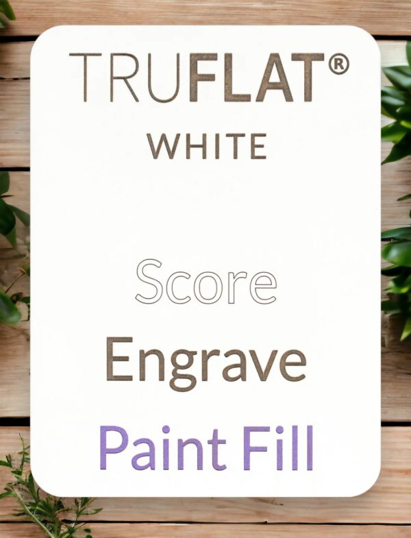 3mm TruFlat White Panel 300mm x 400mm - Image 4